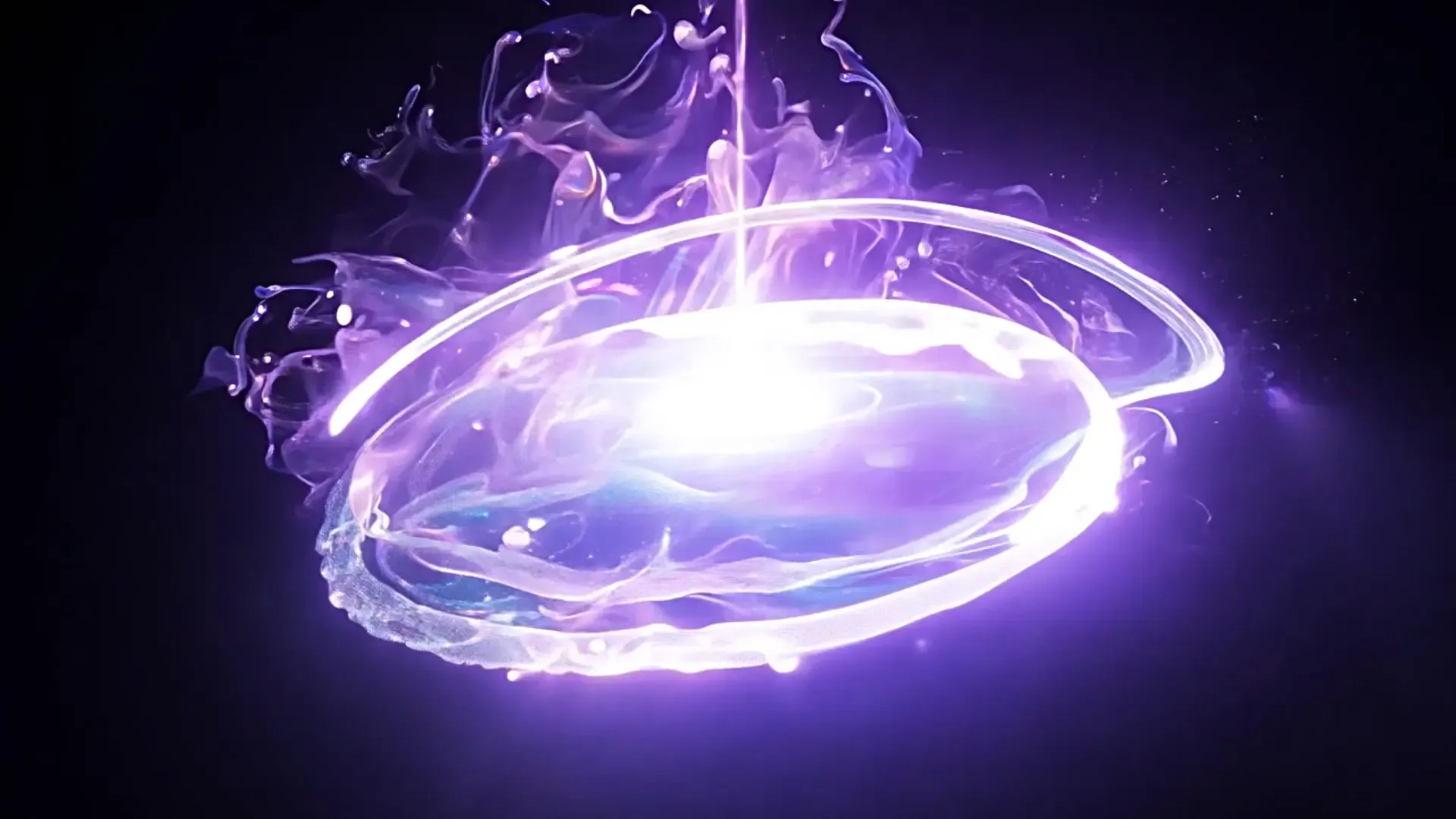 Cosmic Energy Swirl Overlay for Logo Animation